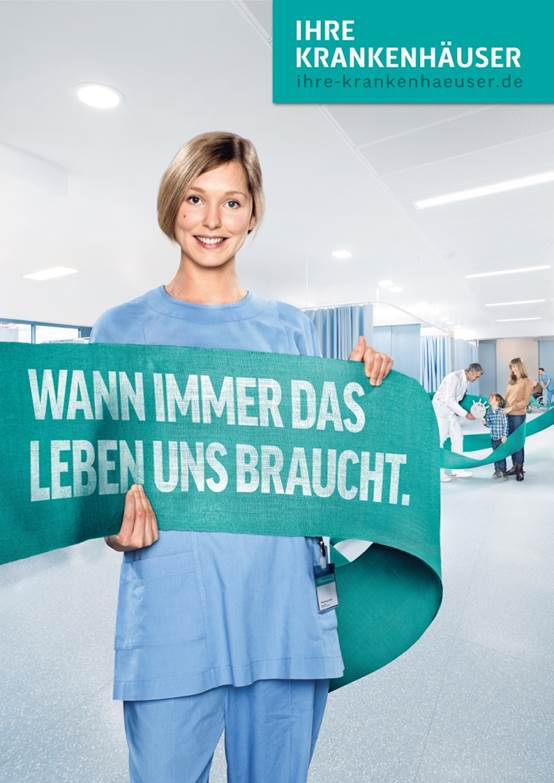 Kampagnenmotiv "Wann immer uns das Leben braucht"